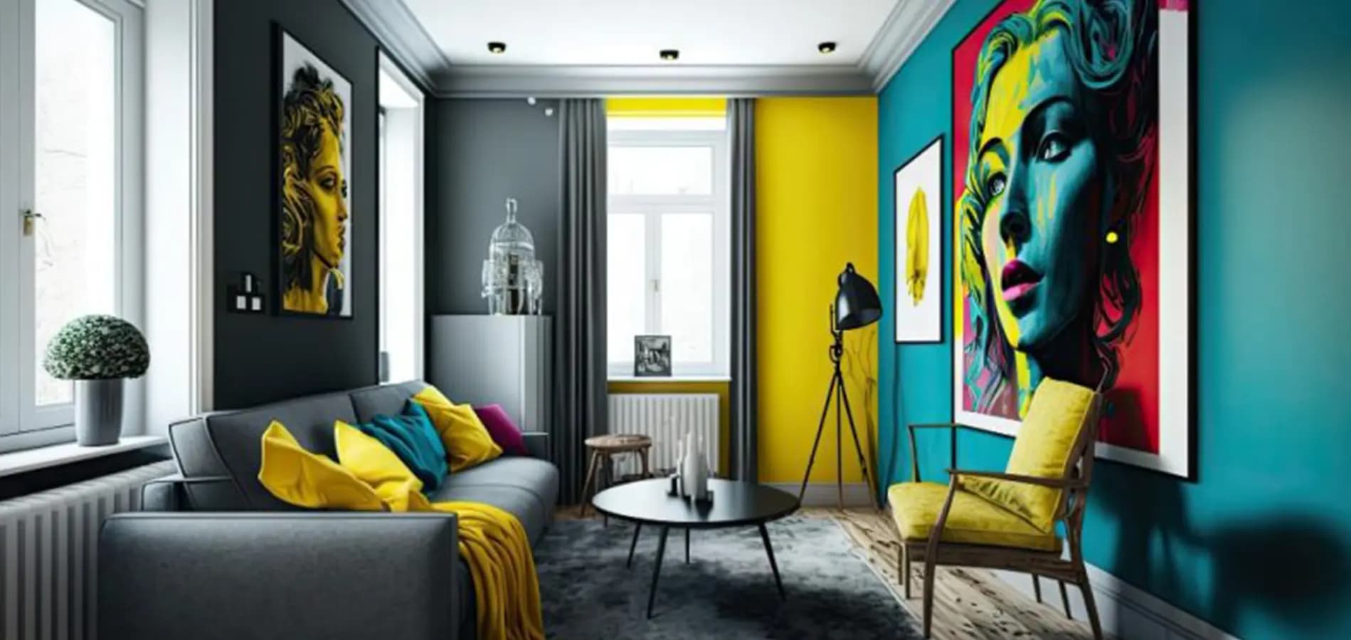 Bold colours and patterns